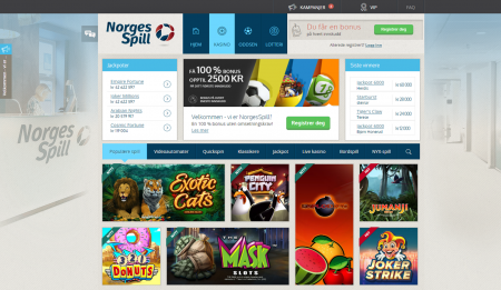 bonus på alle innskudd hos norgesspill casino