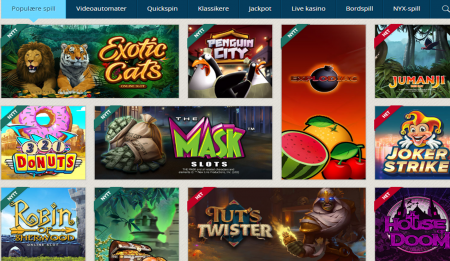spill hos norgesspill casino