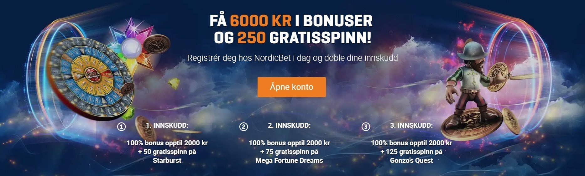 Velkomstbonus hos NordicBet