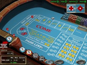 Craps-bord på nett