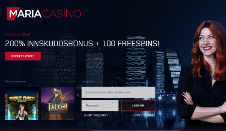 bonuser og gratisspinn hos maria bingo og casino