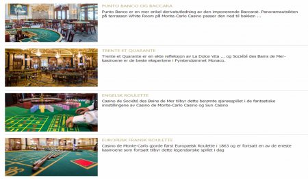 montecarlo casino på nettet