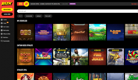 spillutvalg hos rizk casino