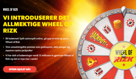 wheel of rizk - deres egne casino lykkehjul