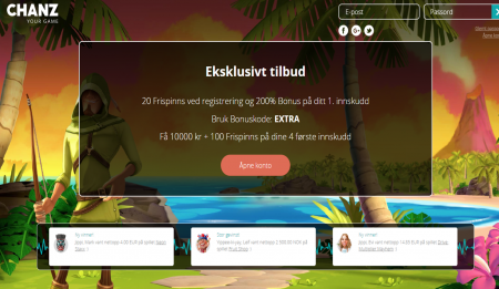 få bonuser og tilbud hos chanz casino