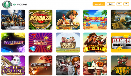 sir jackpot casino på nett