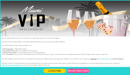 vip program hos miami dice casino