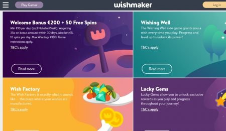Skjermbilde av Wishmaker Casino Kampanjer