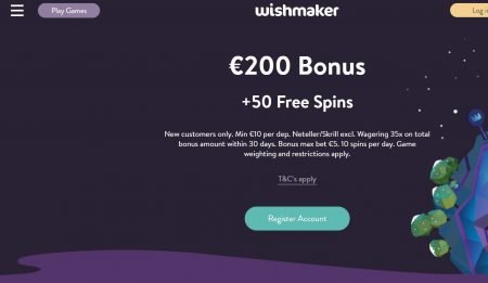 Skjermbilde av Wishmaker Casino Lobby