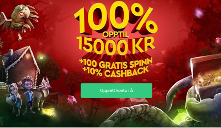 velkomstbonus hos slotsons casino