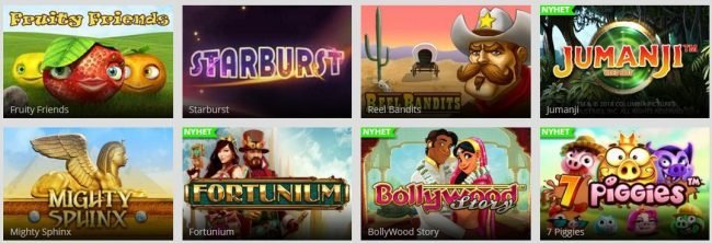 spillutvalg hos magicRed Casino