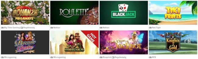 spillutvalg hos wild wins casino
